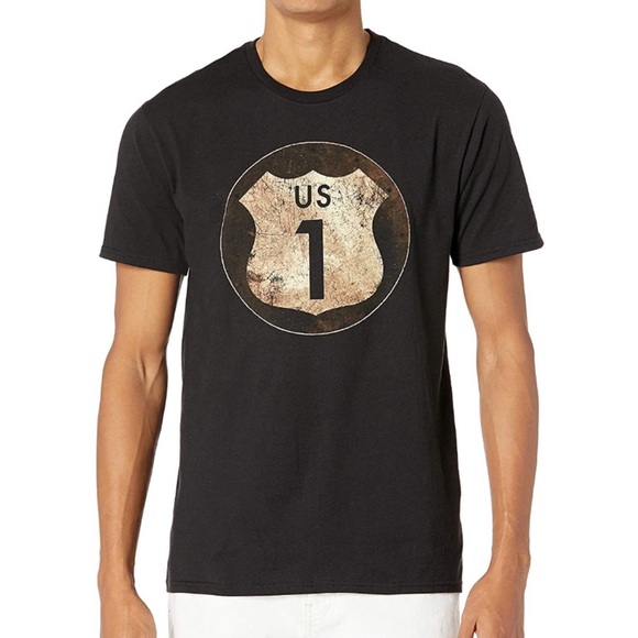 Hanes Other - SALE 🖤🗓🎄 Men’s Black Route 1 Graphic Tee